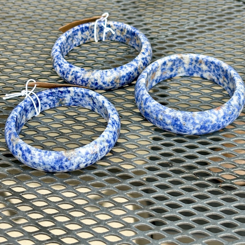 Natural Blue-vein Stone Bangle 58-61mm